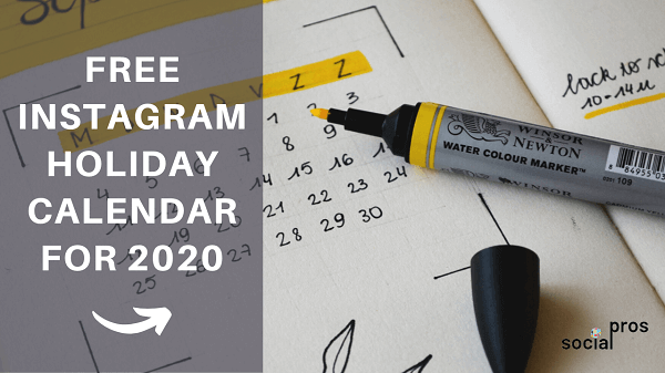 You are currently viewing Free Instagram Holiday Calendar for 2021