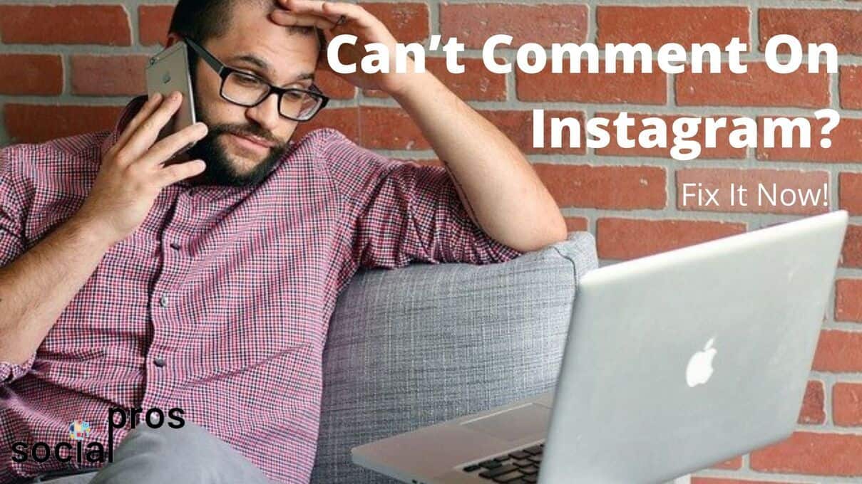 a frustrated guy who can't comment on Instagram