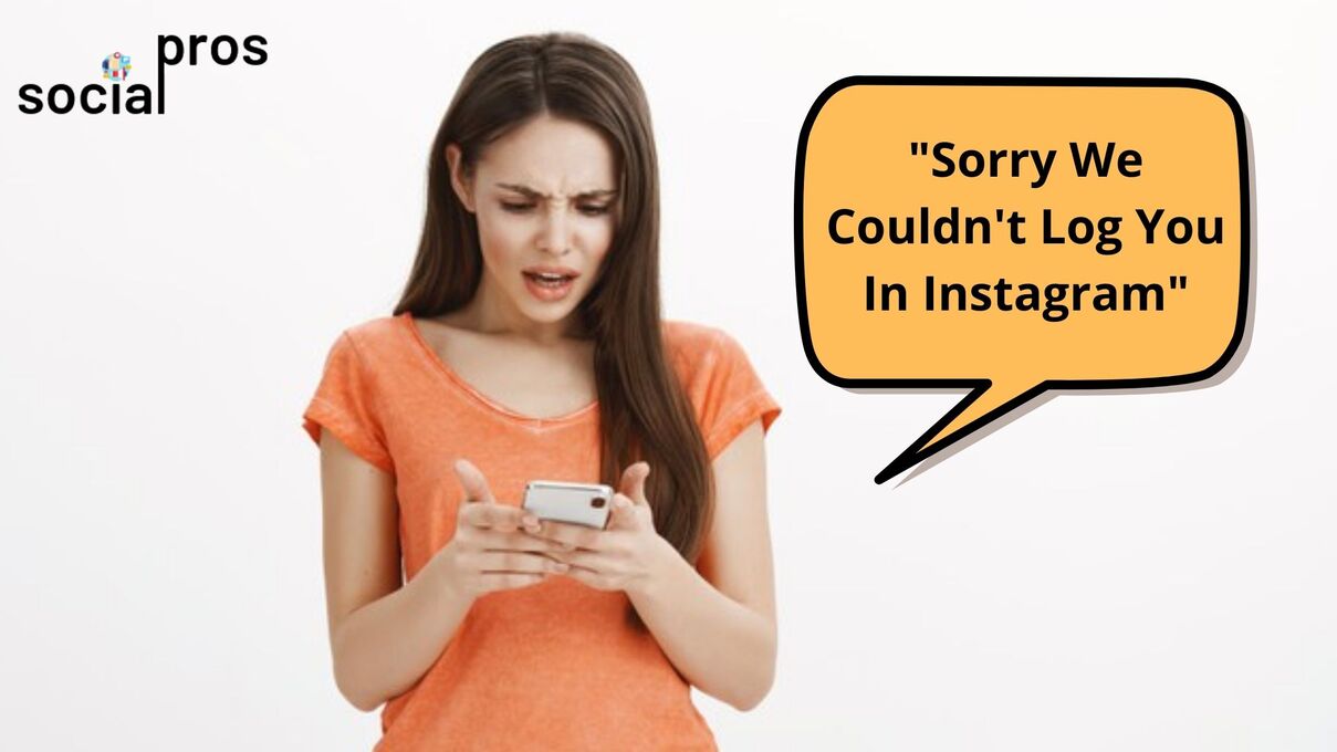 frustrated girl who can't log in Instagram