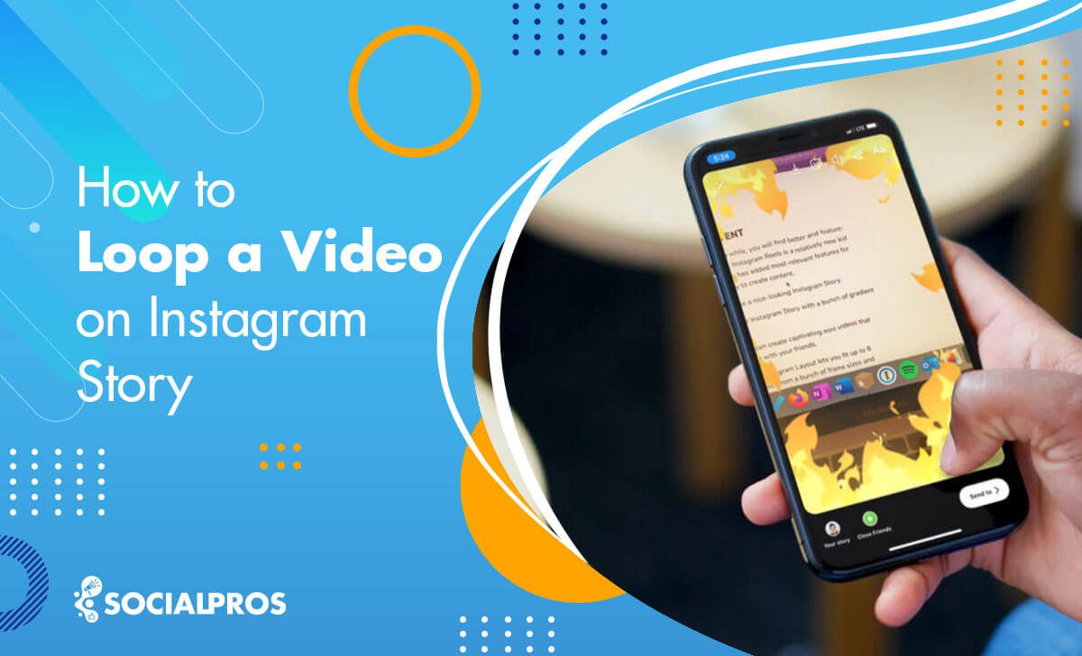 how to loop a video on instagram story