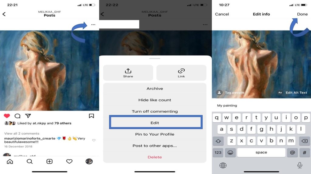 Do NOT Edit Your Instagram Posts; Here’s Why!! (New Tips- 2023) 2 Edit An Instagram Post On IOS