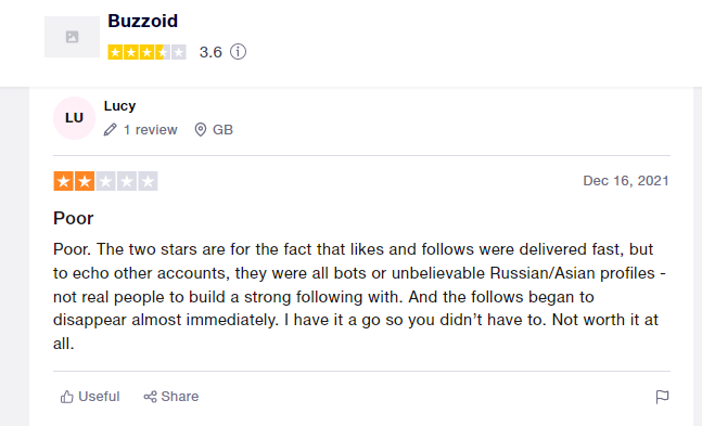 Buzziod review from a client