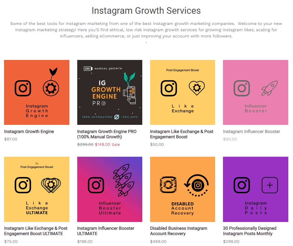 The Social Growth Engine Plans for Instagram