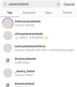 Instagram top location search