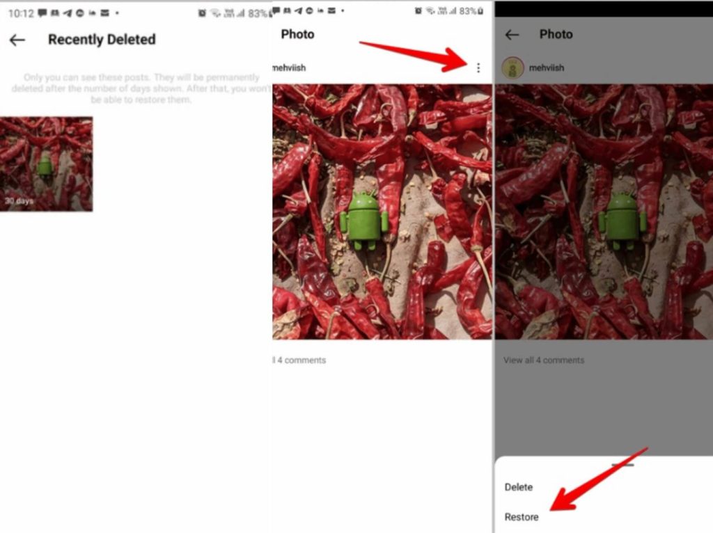 How to Restore Deleted Instagram Posts 