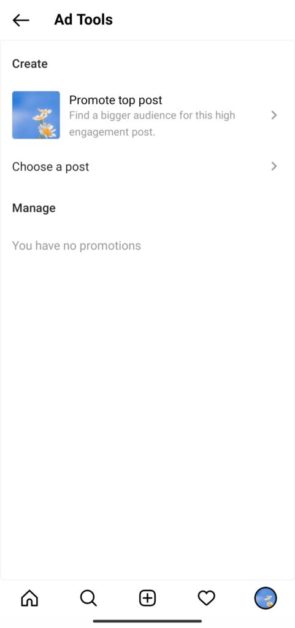 How to promote a post on Instagram