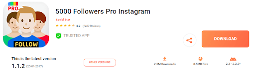 Instagram followers app: 5000 Followers Pro Instagram