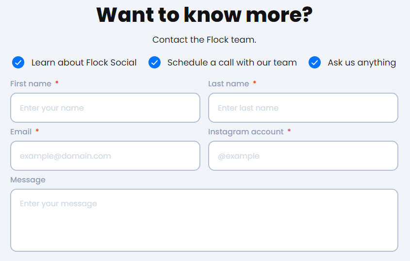 How to contact Flock Social team