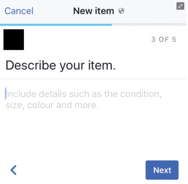 Add In-depth Descriptions for Items Selling on Facebook Marketplace