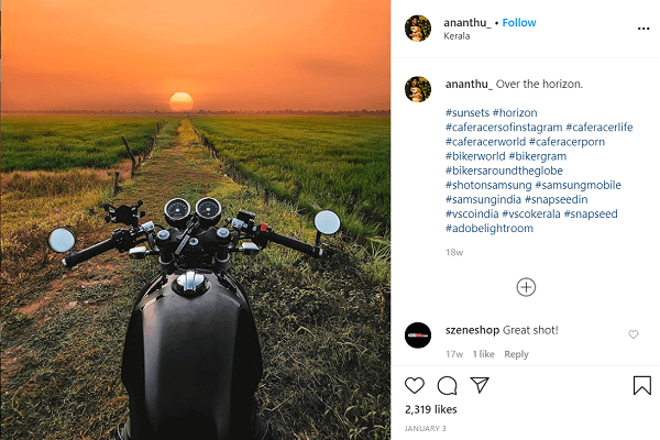 Use hashtags for sponsored instagram posts