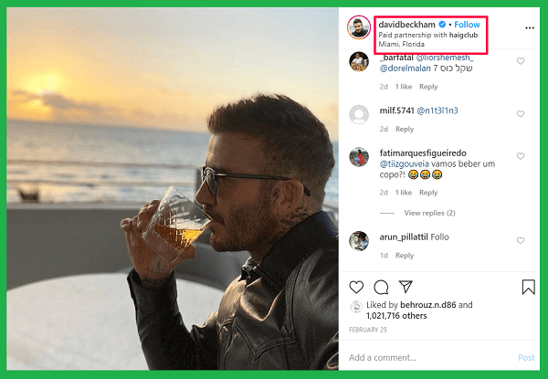 How to get sponsored on Instagram; sponsored content examples