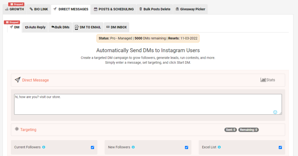 AiGrow Review: *Is It The Best Instagram Growth Service in 2023?* 5 AI Grow mass DM tool