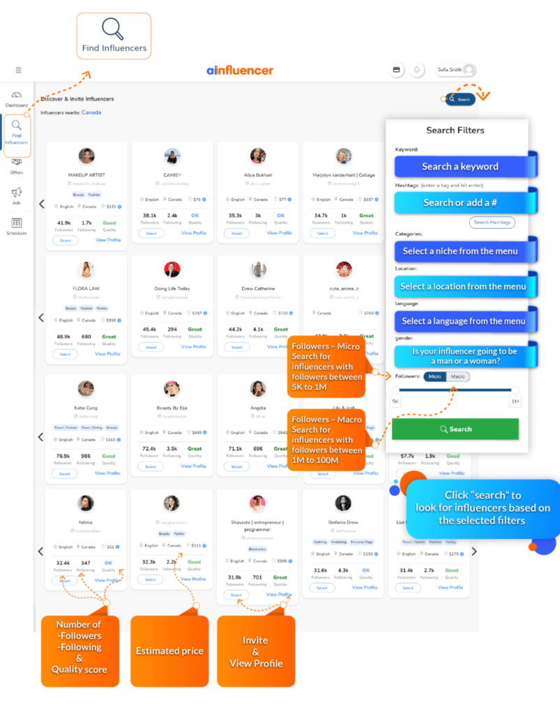 Top 5 Ghost Followers Apps In 2023 + Proven Ways To Find And Clean 11 Ainfluencer dashboard